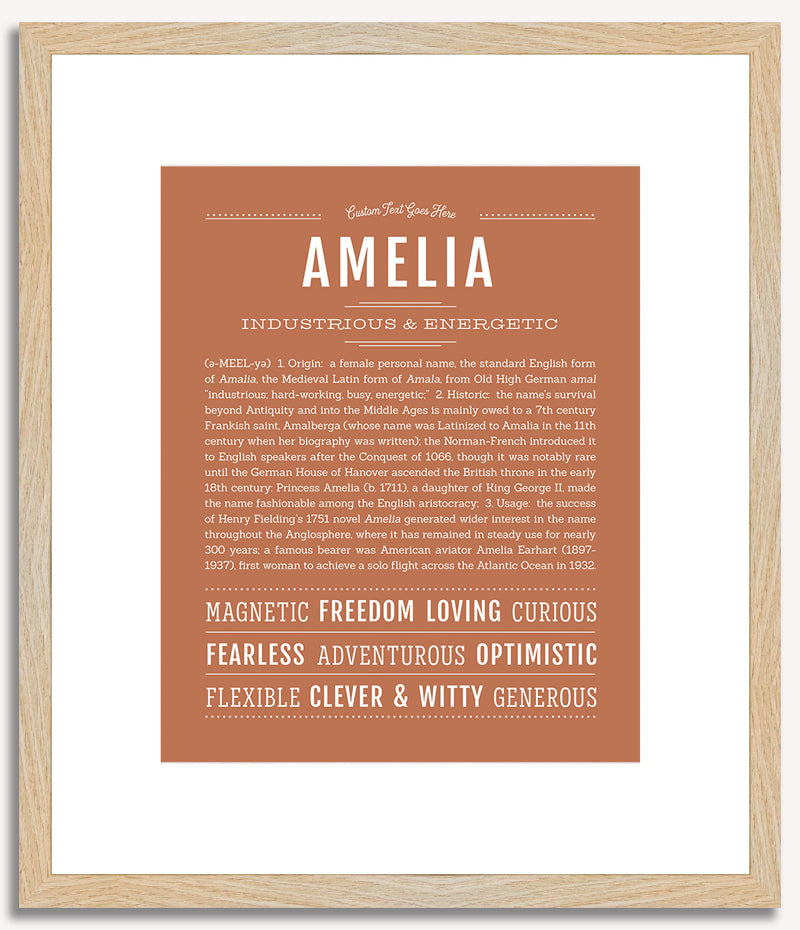 Amelia | Name Art Print