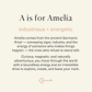 Amelia Name Stories® keepsake art card
