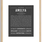 Amelya | Name Art Print