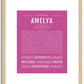 Amelya | Name Art Print