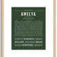 Amelya | Name Art Print