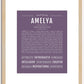 Amelya | Name Art Print