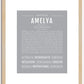 Amelya | Name Art Print