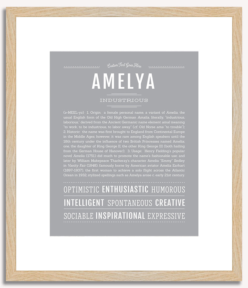 Amelya | Name Art Print