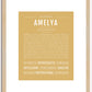 Amelya | Name Art Print