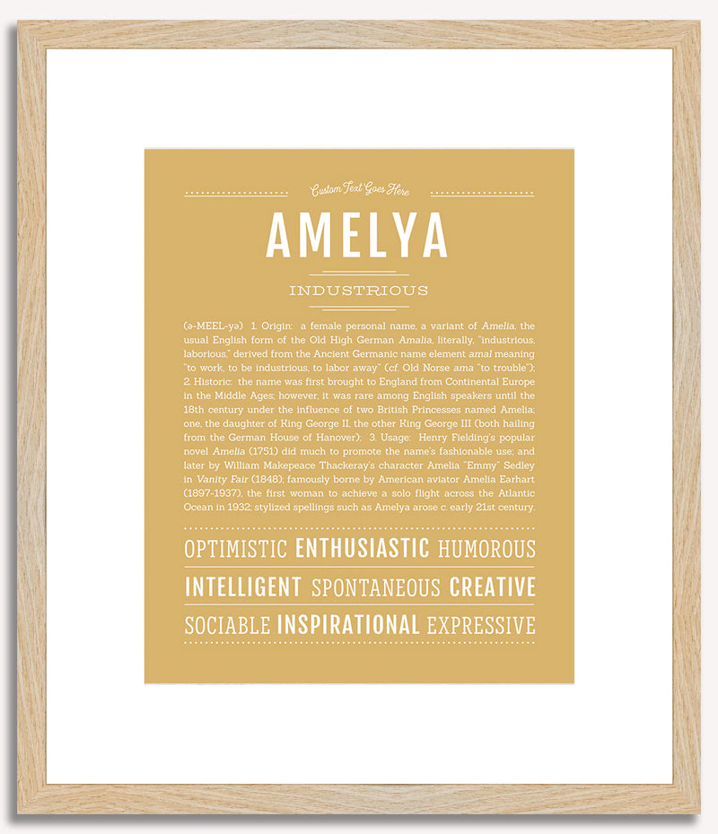 Amelya | Name Art Print