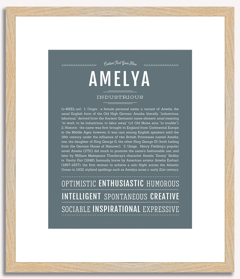 Amelya | Name Art Print