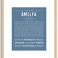 Amelya | Name Art Print