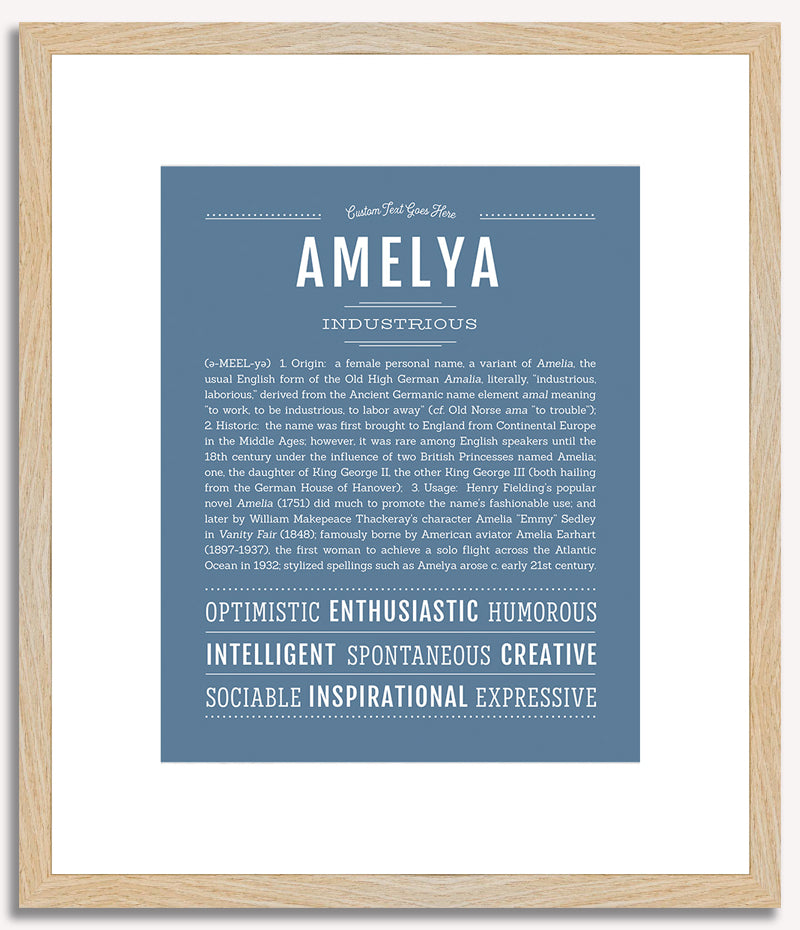 Amelya | Name Art Print