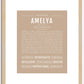 Amelya | Name Art Print