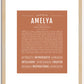 Amelya | Name Art Print