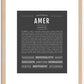 Amer | Name Art Print