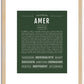 Amer | Name Art Print