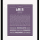 Frame Options | Deep Purple | Black Frame, Matted