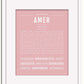 Frame Options | Dusty Rose | White Frame, Matted