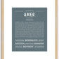 Amer | Name Art Print