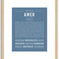 Amer | Name Art Print