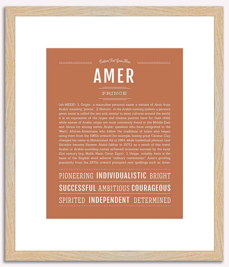 Amer | Name Art Print