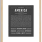 America | Name Art Print