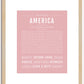 America | Name Art Print