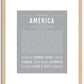 America | Name Art Print