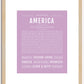 America | Name Art Print