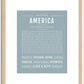 America | Name Art Print