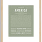 America | Name Art Print