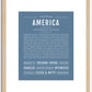 America | Name Art Print