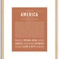 America | Name Art Print