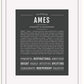 Frame Options | Charcoal Gray | White Frame, Matted