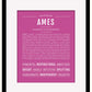 Frame Options | Dark Pink | Black Frame, Matted