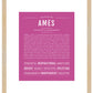 Frame Options | Dark Pink | Maple Frame, Matted