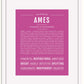 Frame Options | Dark Pink | White Frame, Matted