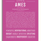 Frame Options | Dark Pink | No Frame