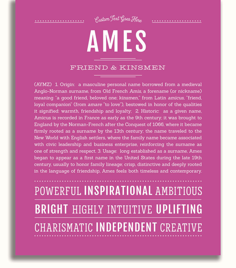 Frame Options | Dark Pink | No Frame