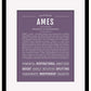 Frame Options | Deep Purple | Black Frame, Matted