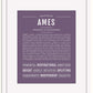 Frame Options | Deep Purple | White Frame, Matted