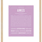 Frame Options | Lilac | Maple Frame, Matted