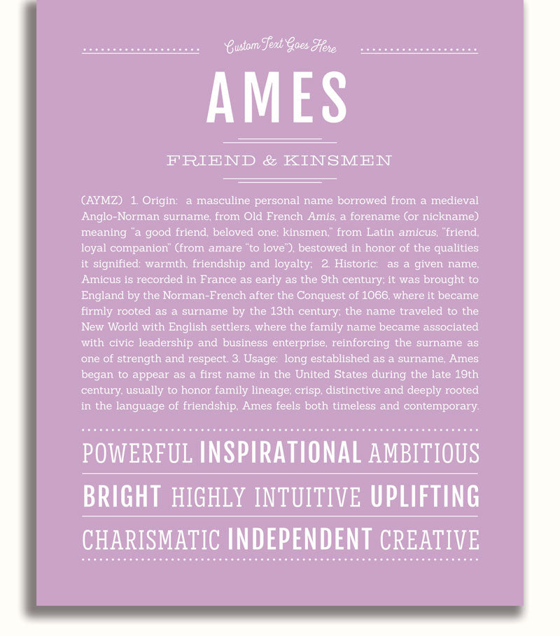 Frame Options | Lilac | No Frame
