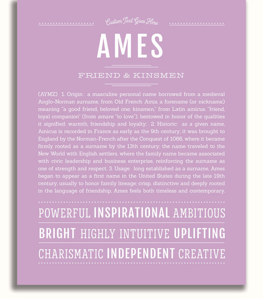 Frame Options | Lilac | No Frame