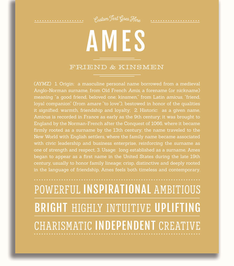 Frame Options | Matte Gold | No Frame