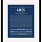Frame Options | Midnight Blue | Black Frame, Matted