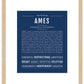 Frame Options | Midnight Blue | Maple Frame, Matted