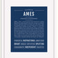Frame Options | Midnight Blue | White Frame, Matted