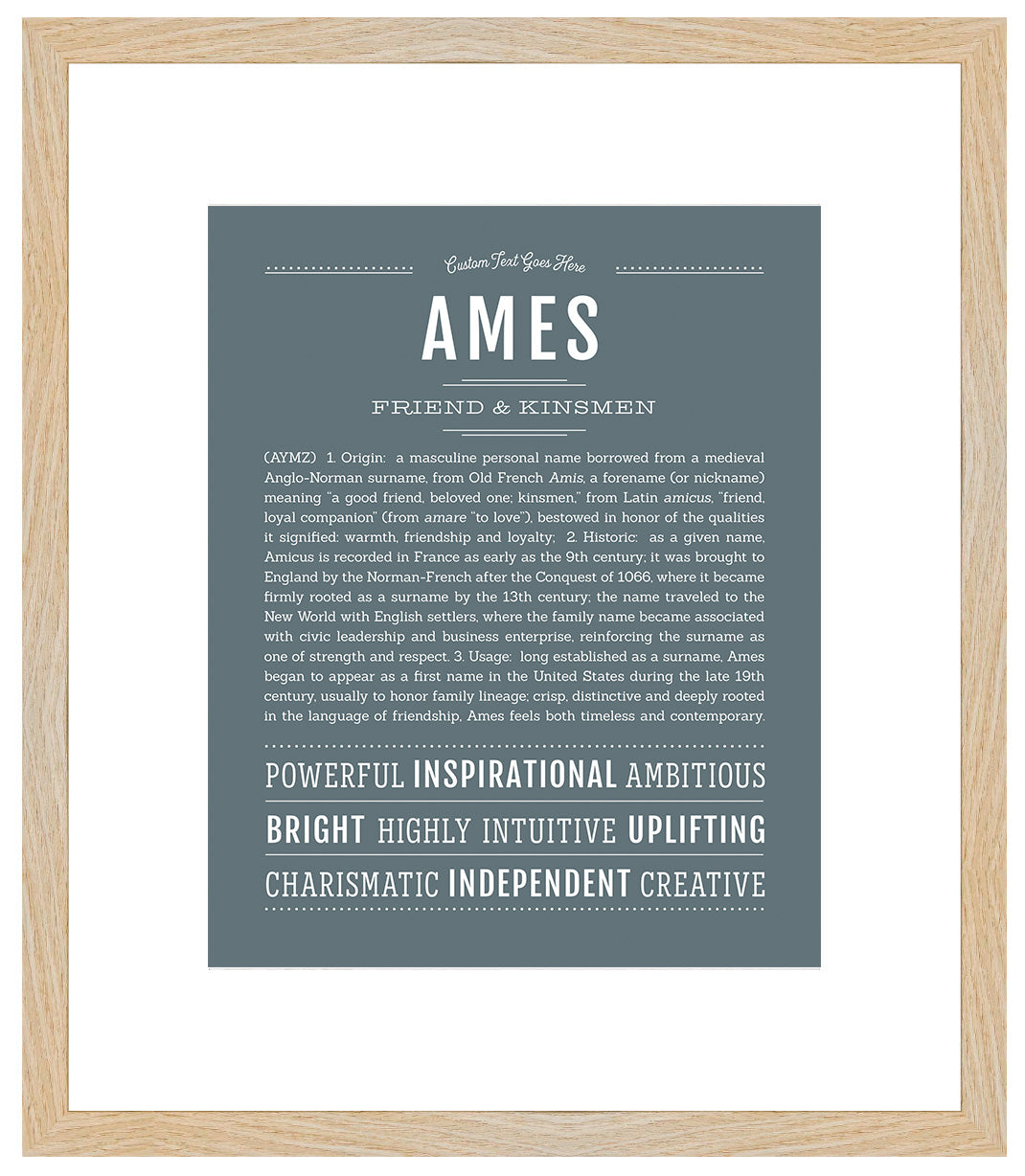 Frame Options | Night Rendezvous | Maple Frame, Matted