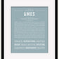 Frame Options | Powder Blue | Black Frame, Matted