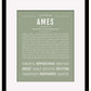 Frame Options | Sage | Black Frame, Matted