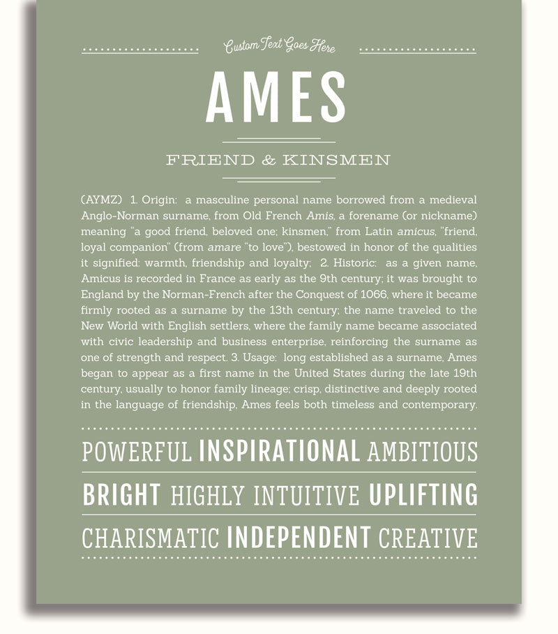 Frame Options | Sage | No Frame