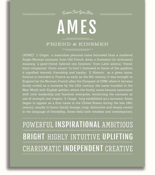 Frame Options | Sage | No Frame